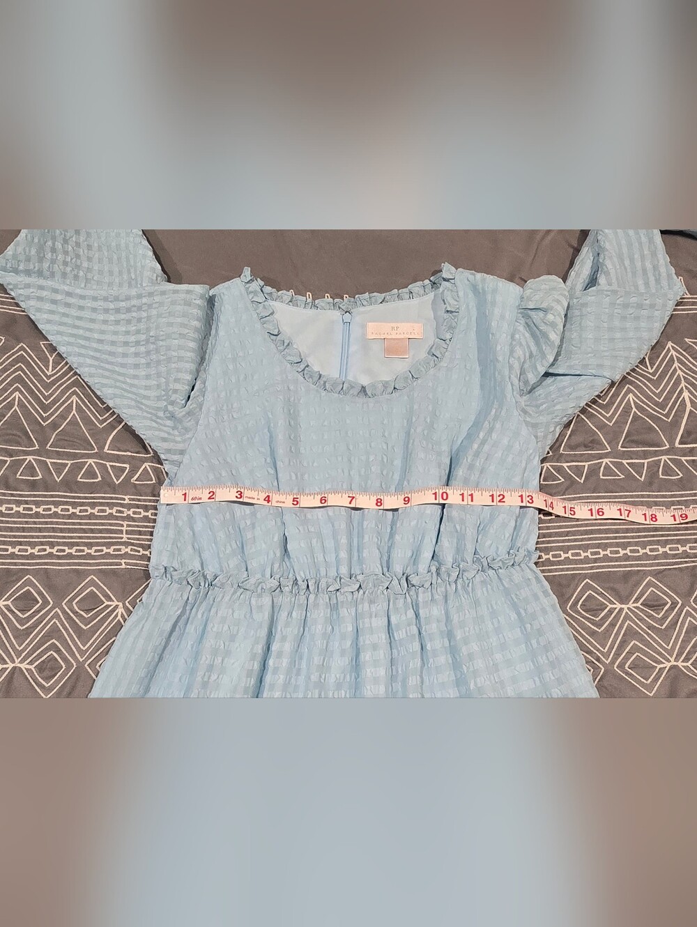 Rachel Parcell Empire Waist Tiered Maxi Dress In Light Blue Size XS - Picture 4 of 7